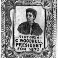 Victoria Woodhull&#039;s campaign poster for President