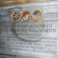 Victoria Woodhull Memorial I Tewkesbury, England<br /><br />
An English cenotaph honoring an American feminist icon.